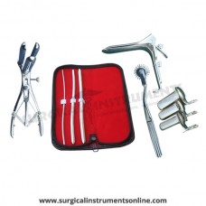 Hegar uterine dilator 3 pieces set,3-4, 7-8, 9-10, pinwheel, mathieu, grave large, collin 3pcs